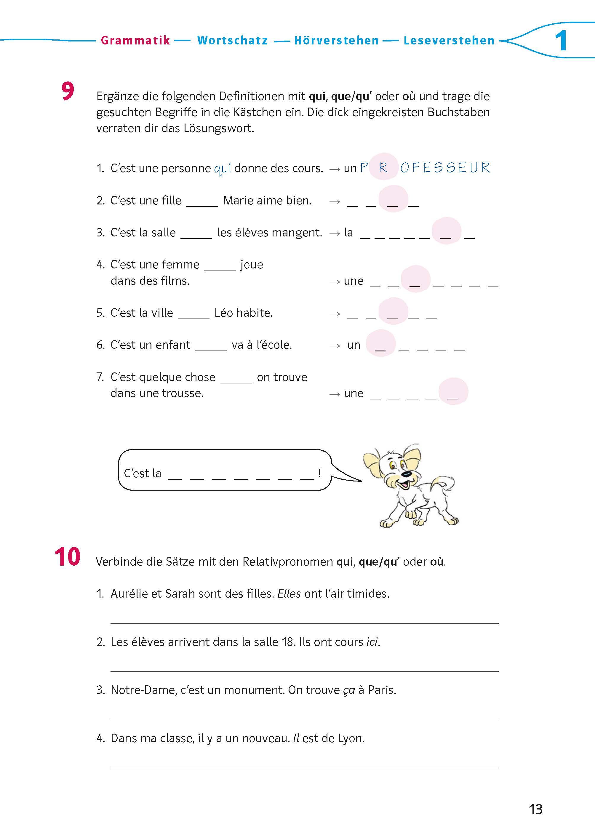 Beispielinhalt (Bild) Découvertes 2 Bayern (ab 2017) - Das Trainingsbuch zum Schulbuch 2. Lernjahr