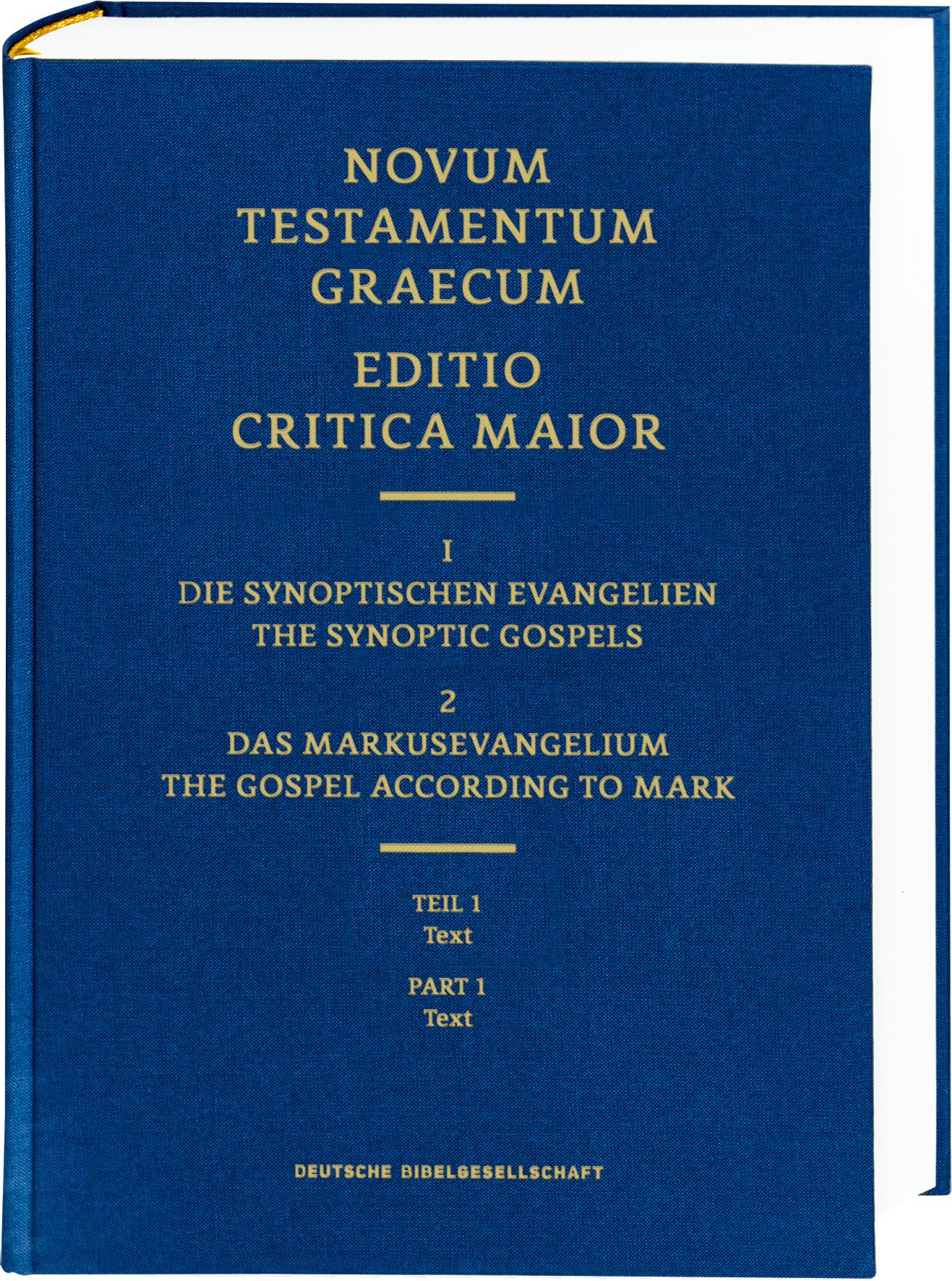 Vorderes Coverbild ECM I/2.1. Markusevangelium. Text