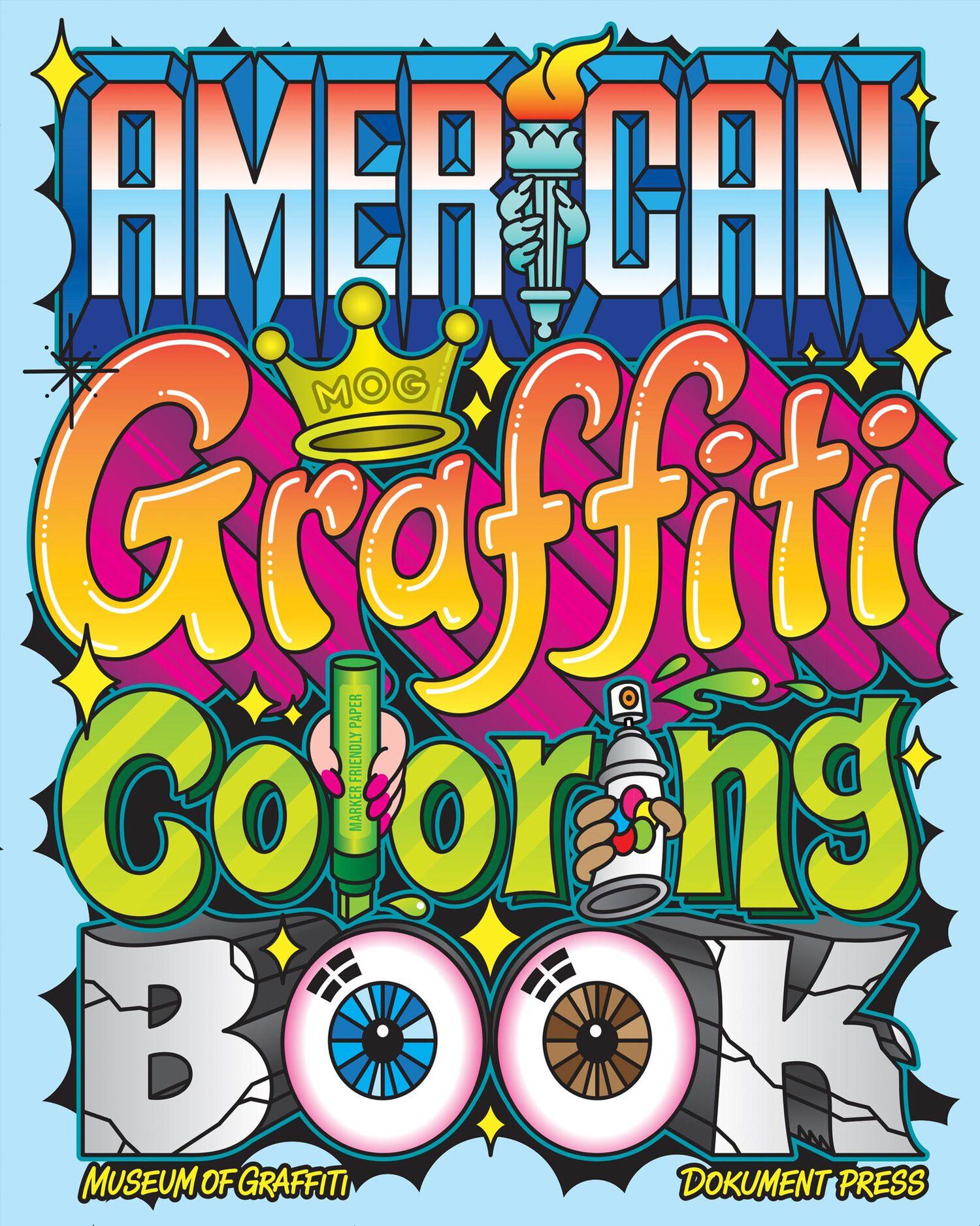 Vorderes Coverbild American Graffiti Coloring Book