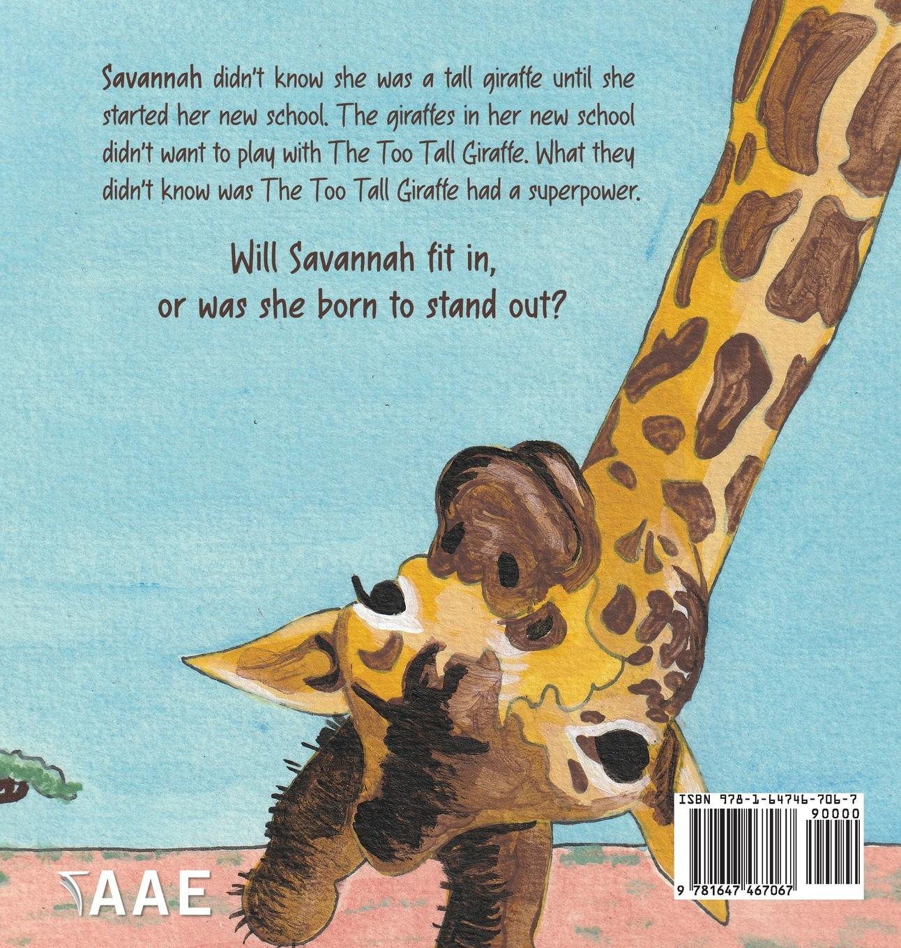 Rückseitencover The Too Tall Giraffe