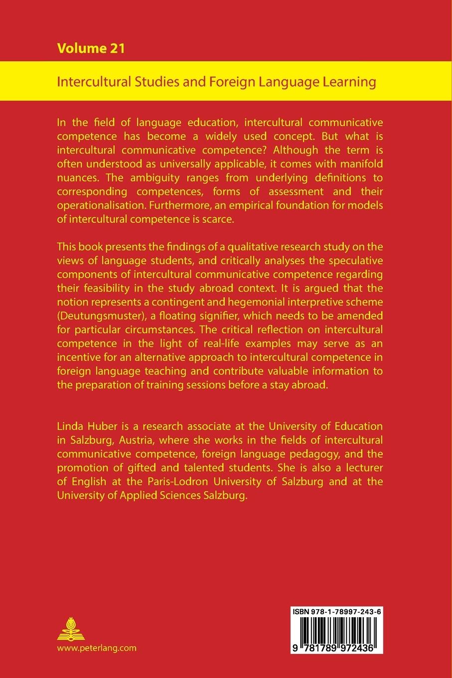 Rückseitencover Intercultural Communicative Competence - A Floating Signifier