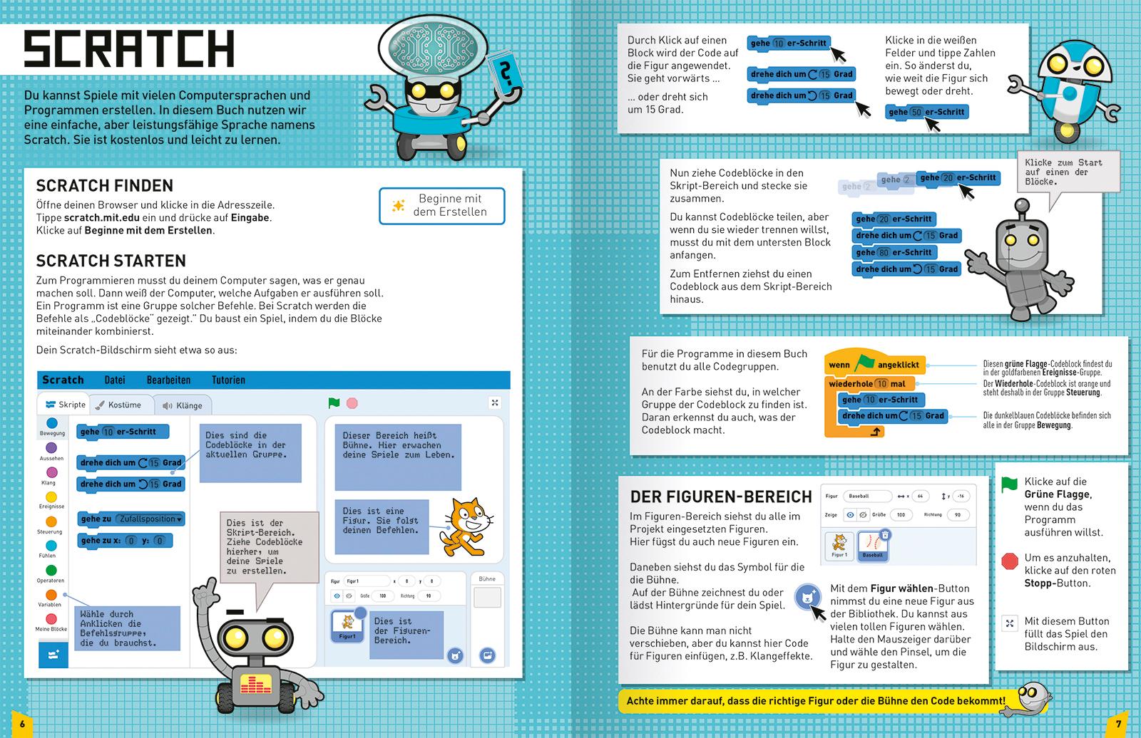 Beispielinhalt (Bild) Programmieren für Kids - 20 Spiele mit Scratch 3.0