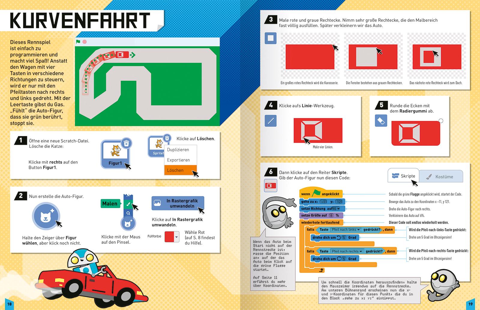 Beispielinhalt (Bild) Programmieren für Kids - 20 Spiele mit Scratch 3.0
