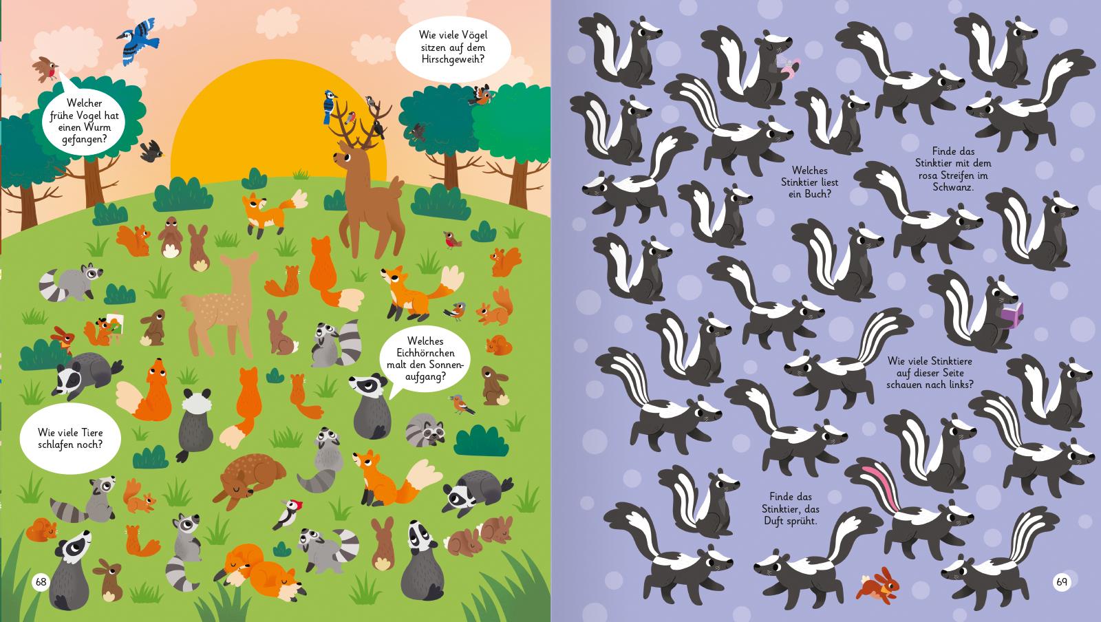 Beispielinhalt (Bild) Mein lustiges Suchbuch - Im Wald