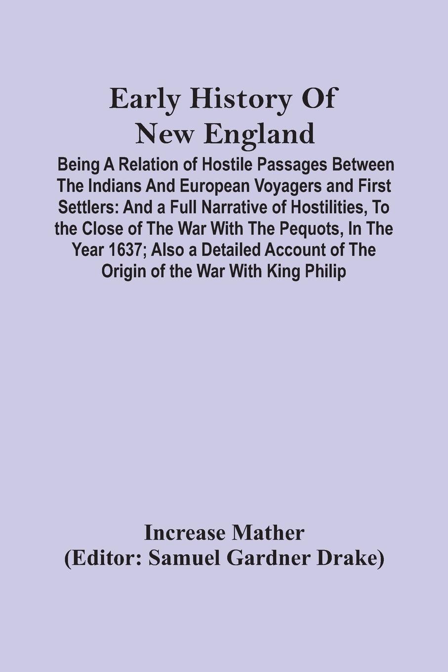 Vorderes Coverbild Early History Of New England