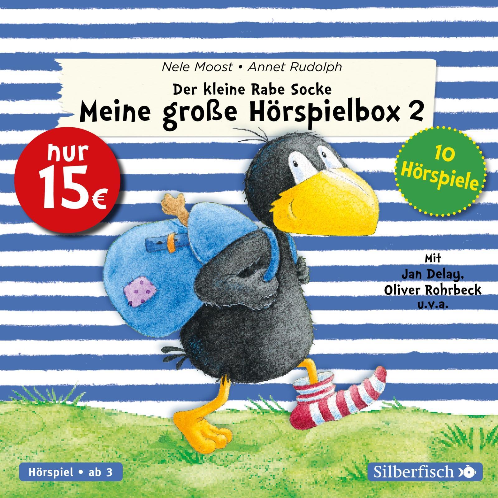 Vorderes Coverbild Der kleine Rabe Socke - Meine große Hörspielbox 2 (Der kleine Rabe Socke)