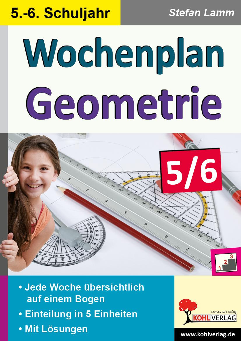 Vorderes Coverbild Wochenplan Geometrie / Klasse 5-6