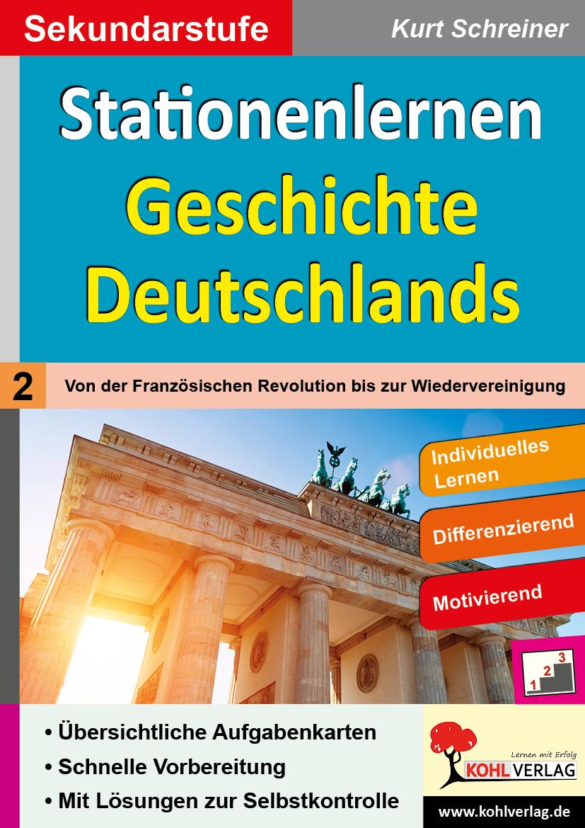 Vorderes Coverbild Stationenlernen Geschichte Deutschlands 02