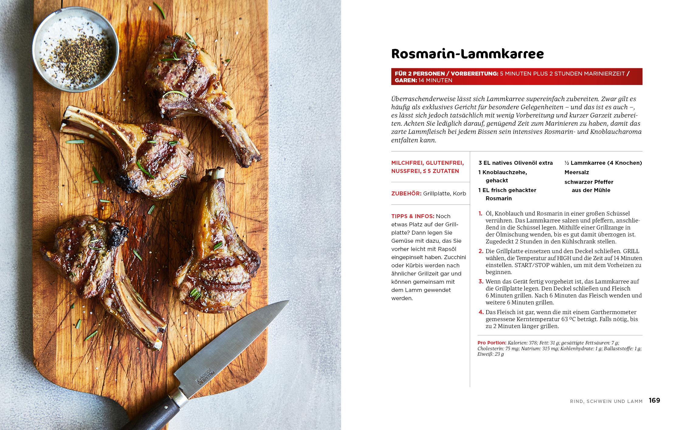 Beispielinhalt (Bild) Ninja Foodi Grill & Heißluftfritteuse