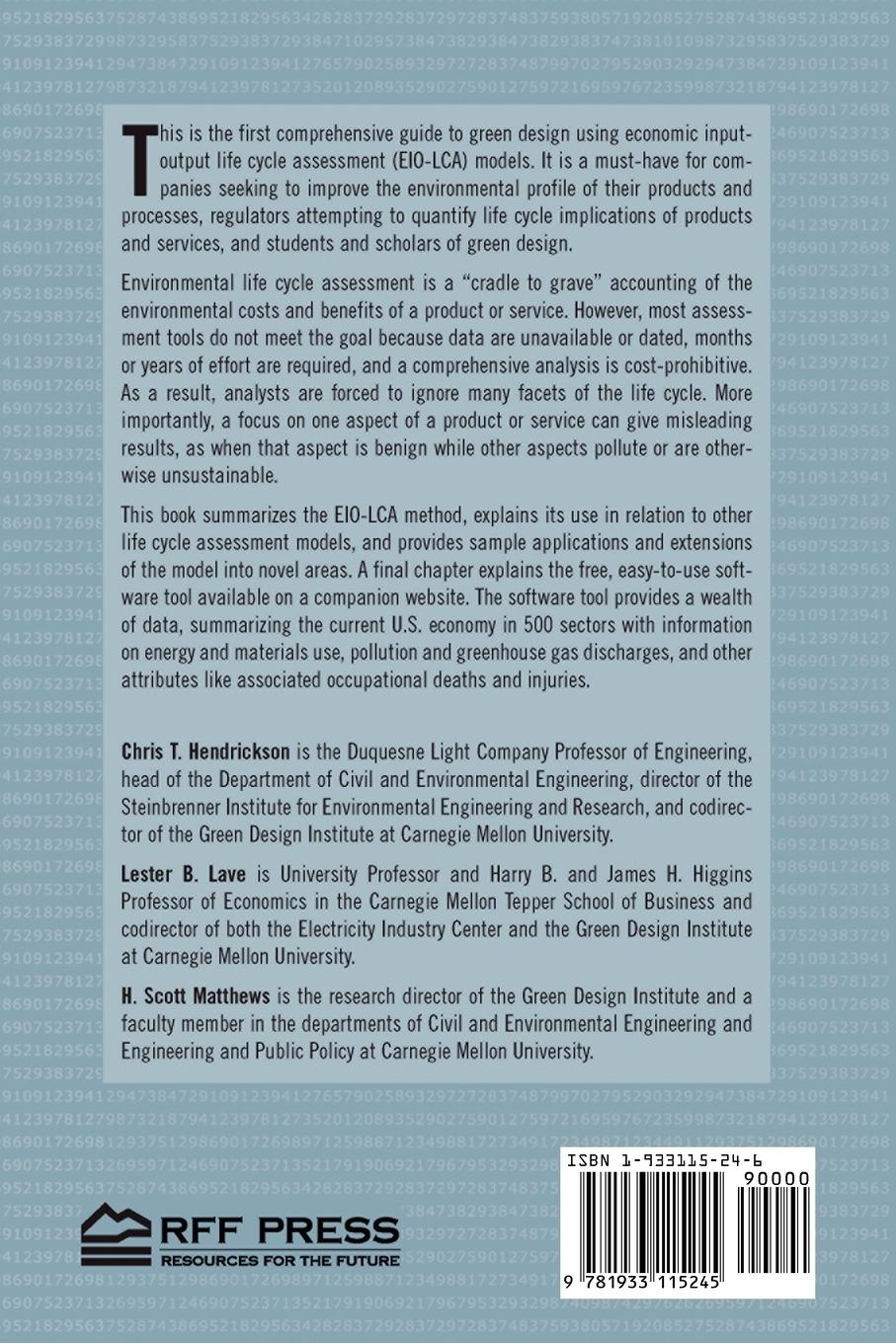 Rückseitencover Environmental Life Cycle Assessment of Goods and Services