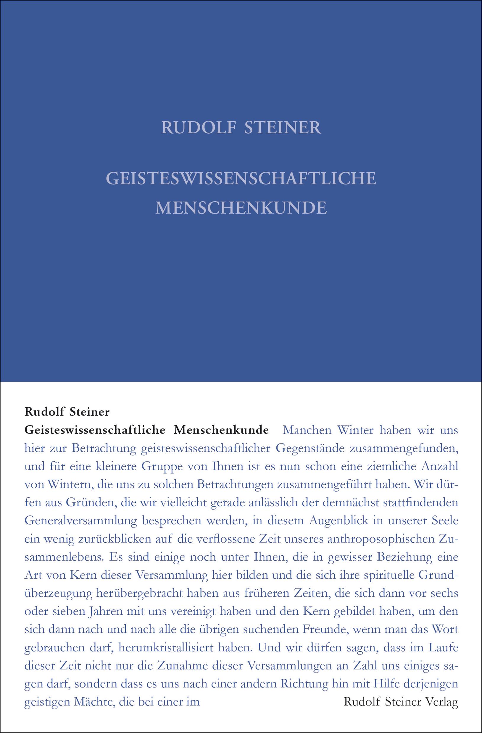 Vorderes Coverbild Geisteswissenschaftliche Menschenkunde