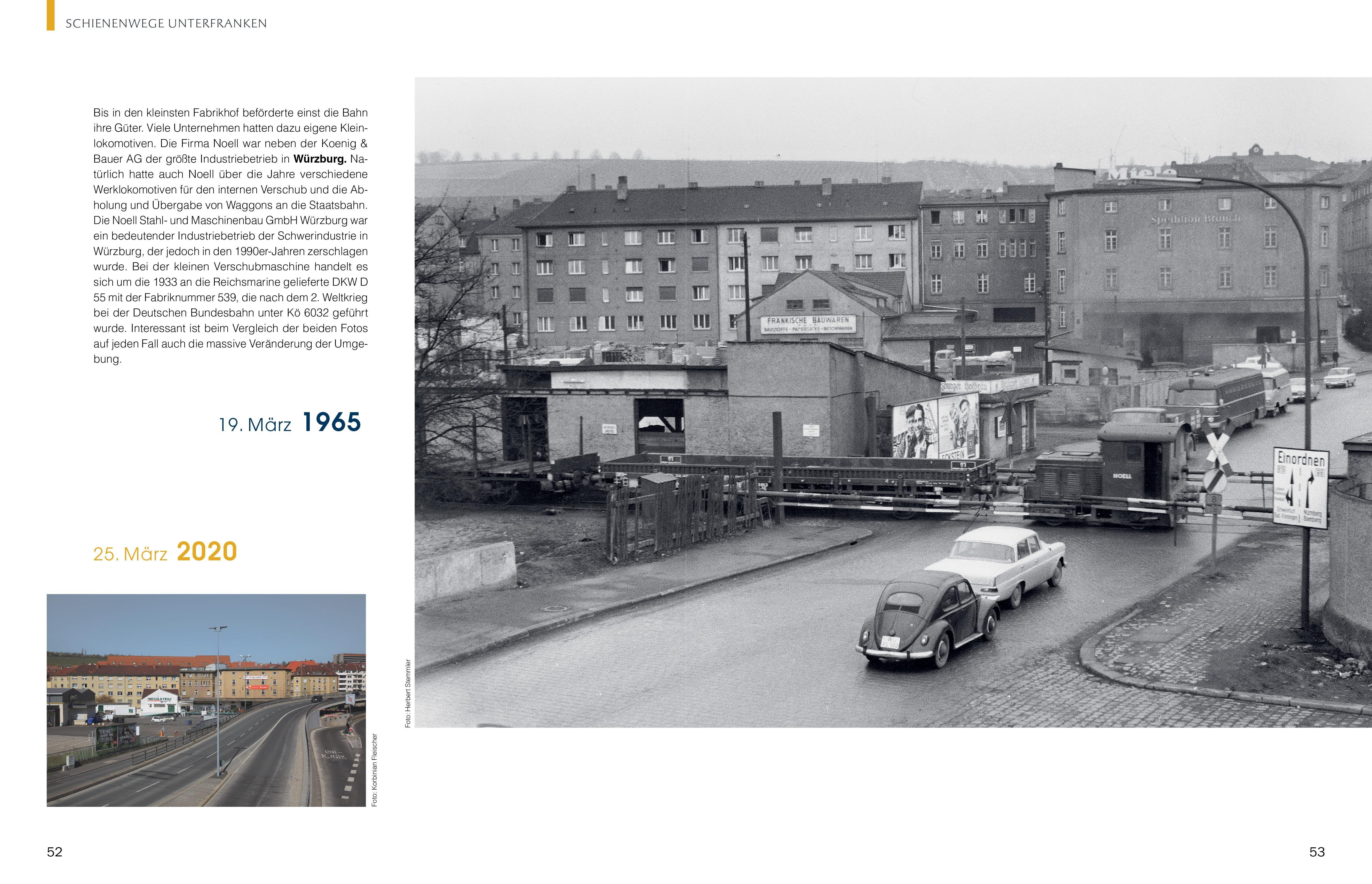 Beispielinhalt (Bild) Schienenwege gestern und heute - Zeitreise durch Unterfranken