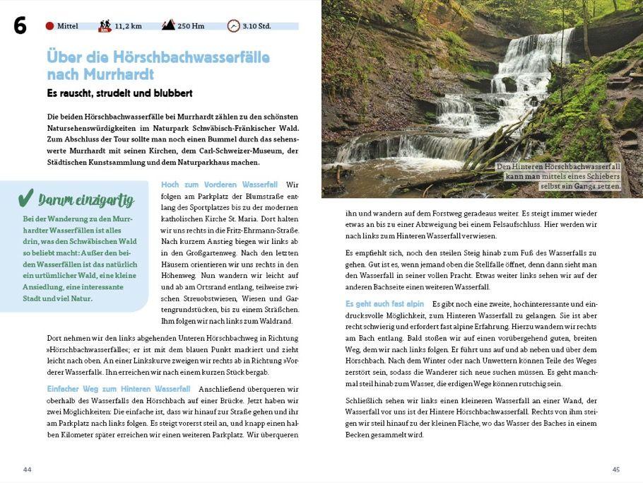 Beispielinhalt (Bild) Die Wander-Bucket-List Baden-Württemberg