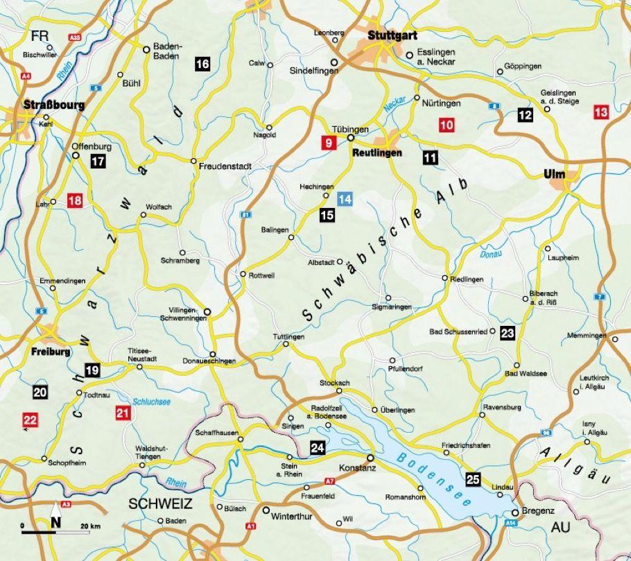 Beispielinhalt (Bild) Die Wander-Bucket-List Baden-Württemberg