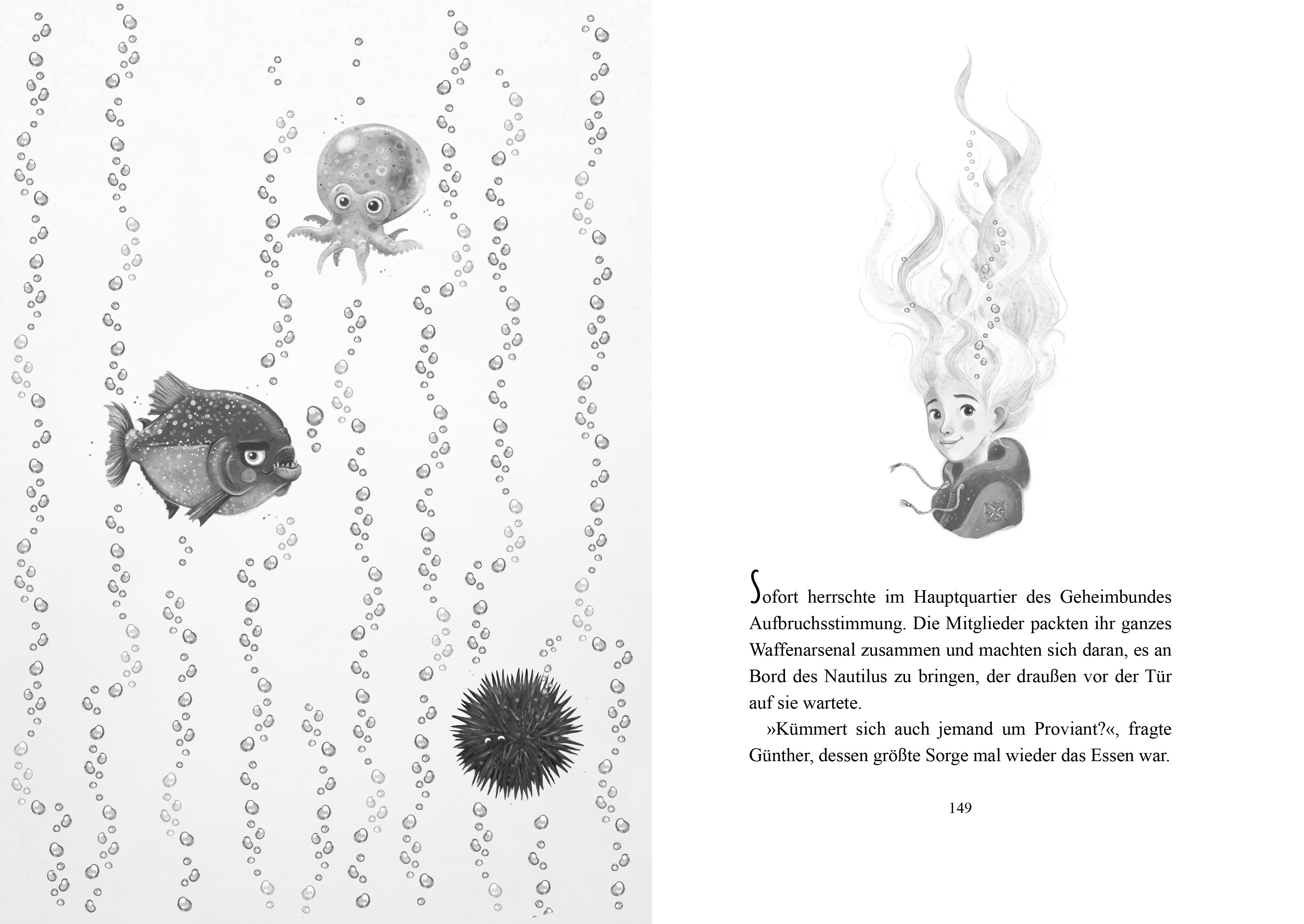 Beispielinhalt (Bild) Mari - Mädchen aus dem Meer - Der Geheimbund des Nautilus