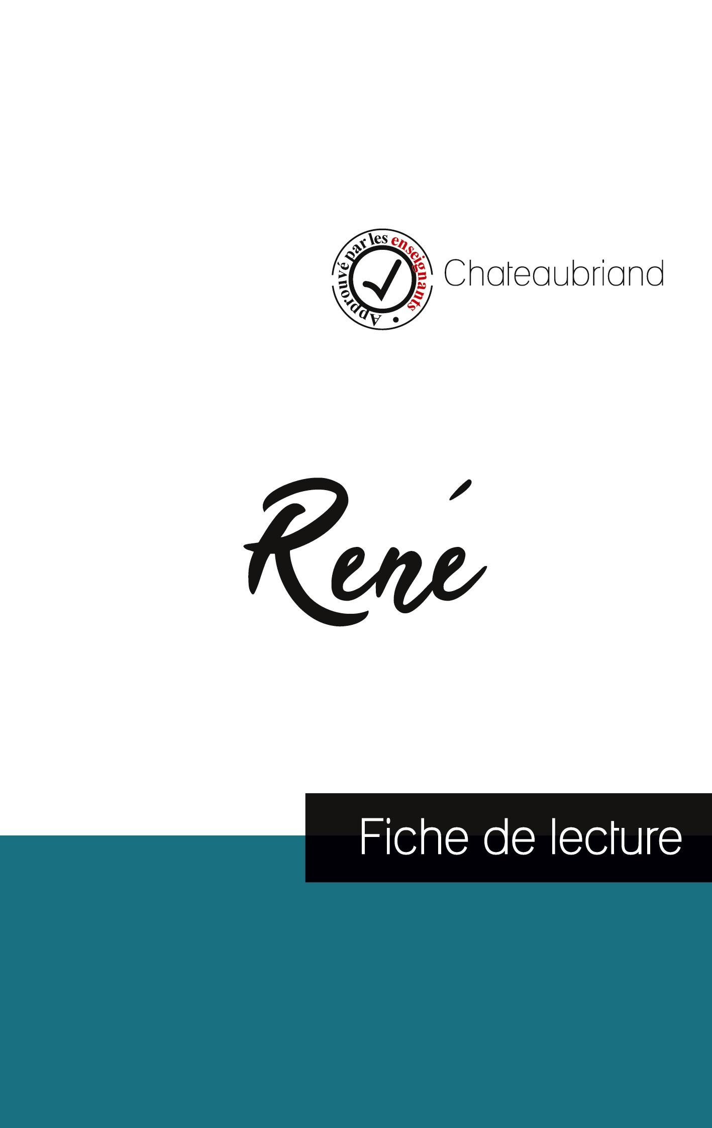 Vorderes Coverbild René de Chateaubriand (fiche de lecture et analyse complète de l'oeuvre)