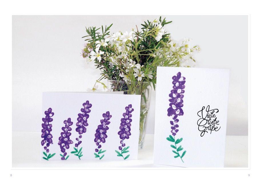 Beispielinhalt (Bild) Malen mit Wattestäbchen