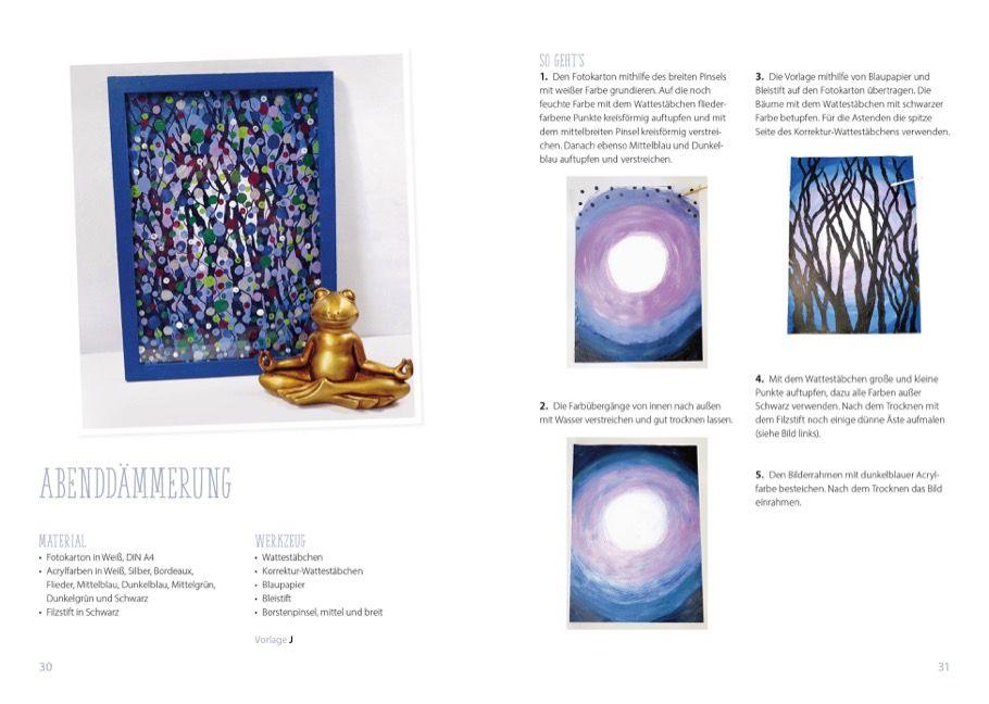 Beispielinhalt (Bild) Malen mit Wattestäbchen