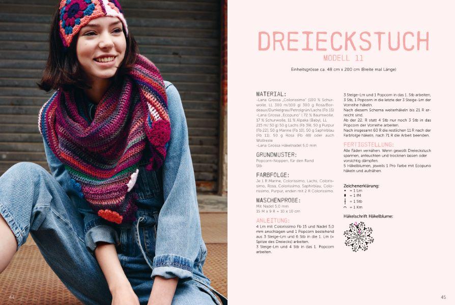 Beispielinhalt (Bild) Mützen und Accessoires im Streetstyle Look häkeln