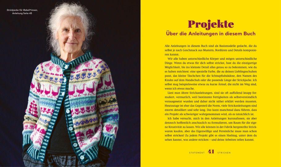 Beispielinhalt (Bild) Statement Stricken