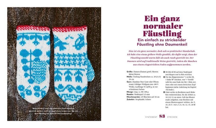 Beispielinhalt (Bild) Statement Stricken