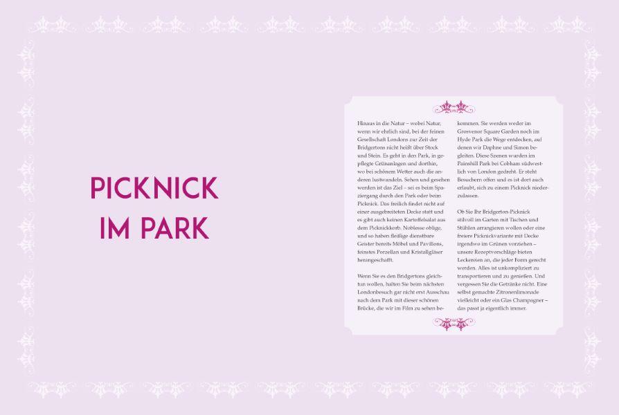 Beispielinhalt (Bild) Genießen wie bei den Bridgertons