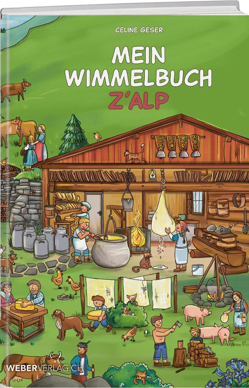Vorderes Coverbild Mein Wimmelbuch z'Alp