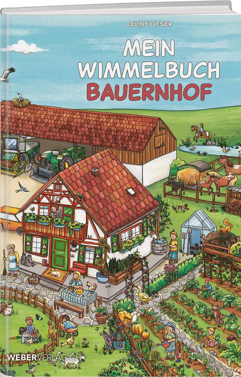 Vorderes Coverbild Mein Wimmelbuch Bauernhof