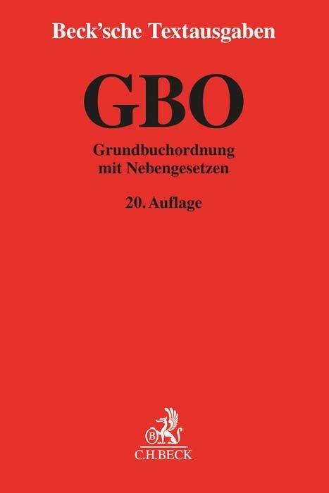 Vorderes Coverbild Grundbuchordnung