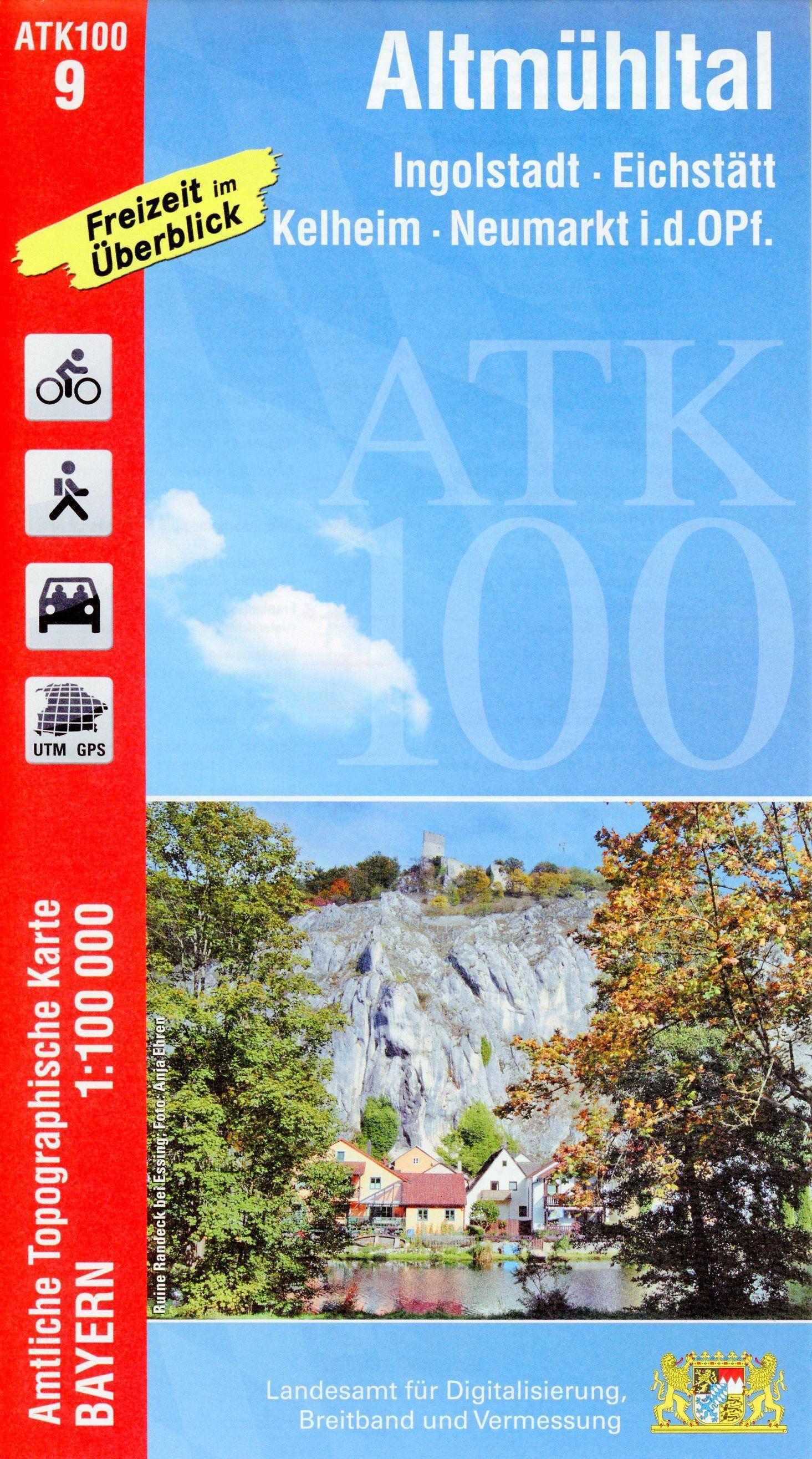 Vorderes Coverbild Altmühltal 1:100 000