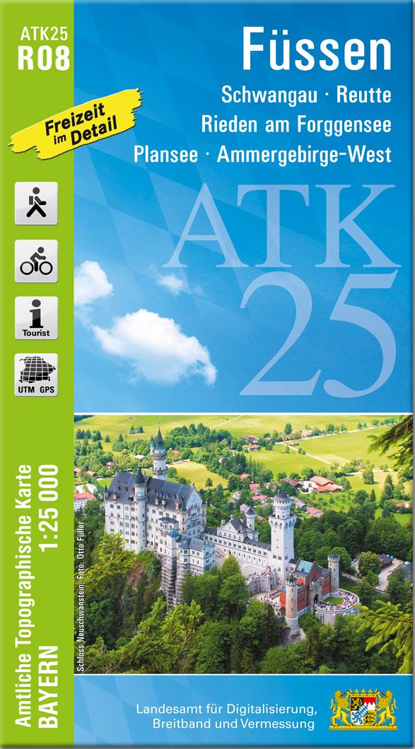 Vorderes Coverbild Füssen 1:25 000