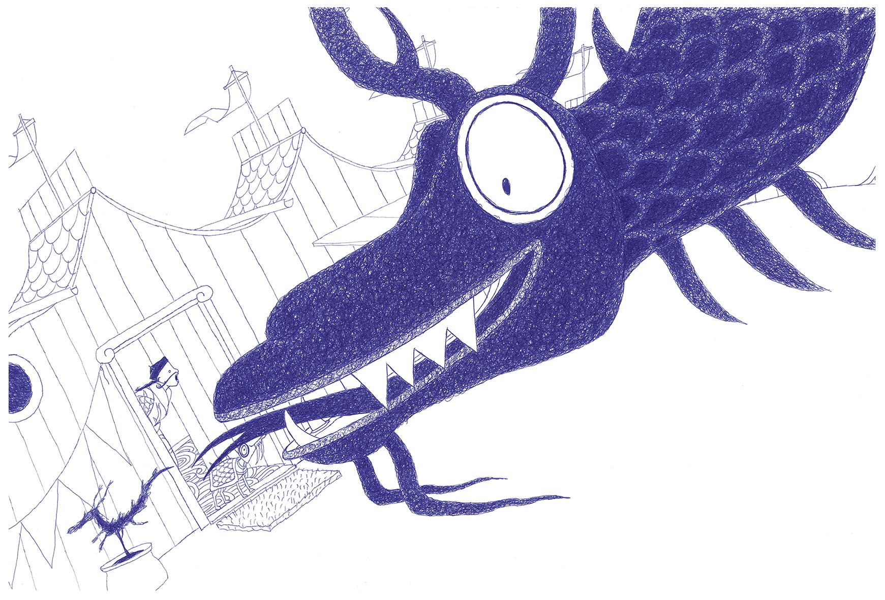 Beispielinhalt (Bild) Der Tag, an dem der Drache verschwand