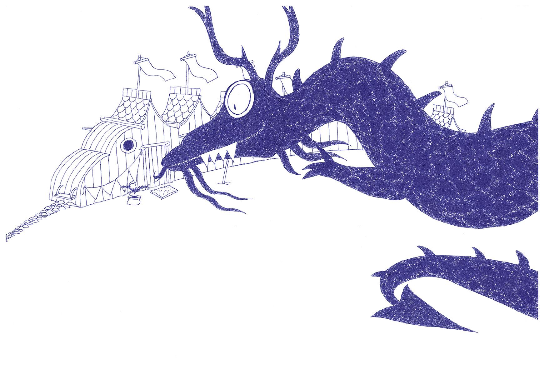 Beispielinhalt (Bild) Der Tag, an dem der Drache verschwand