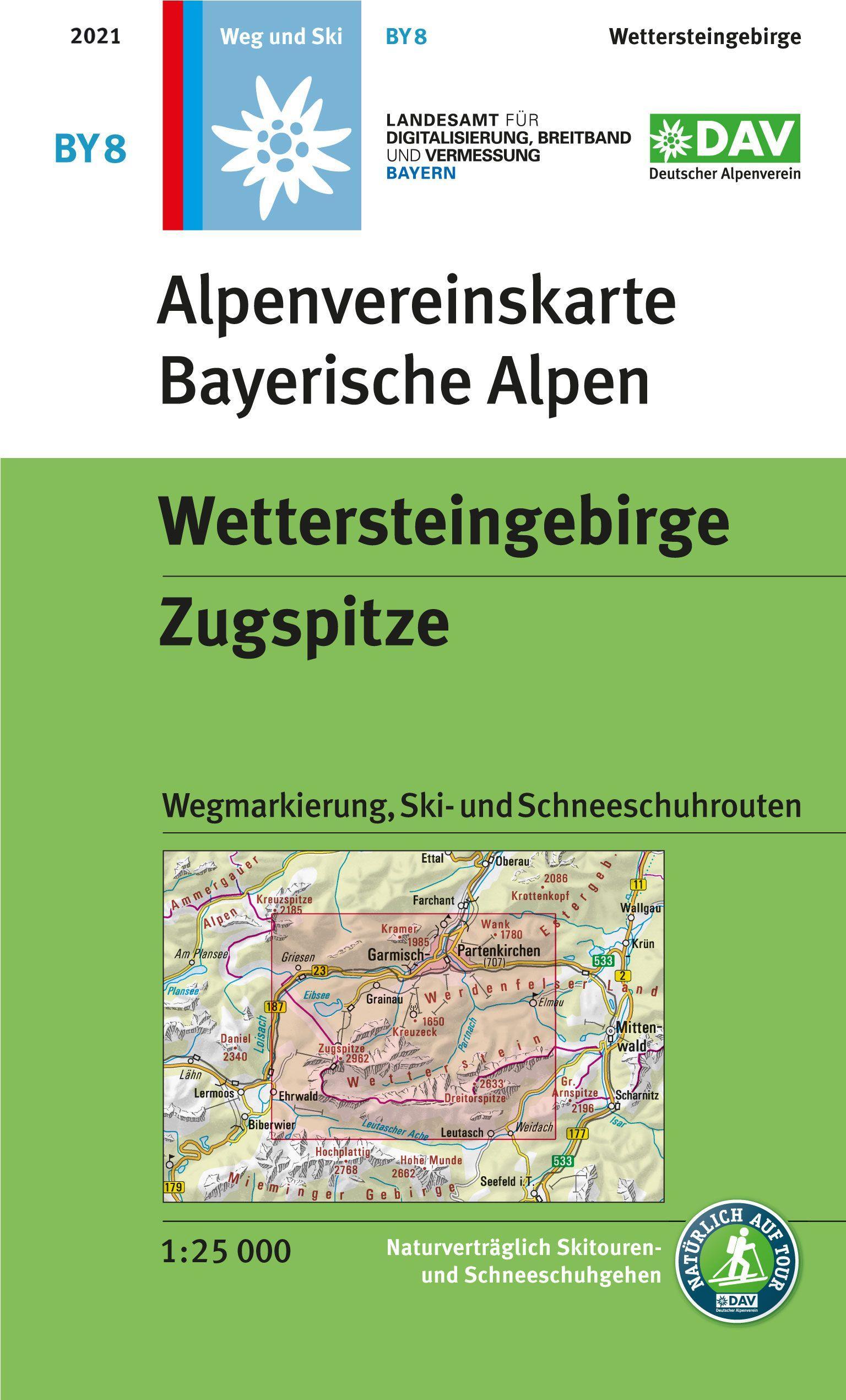 Vorderes Coverbild Wettersteingebirge, Zugspitze 1:25 000