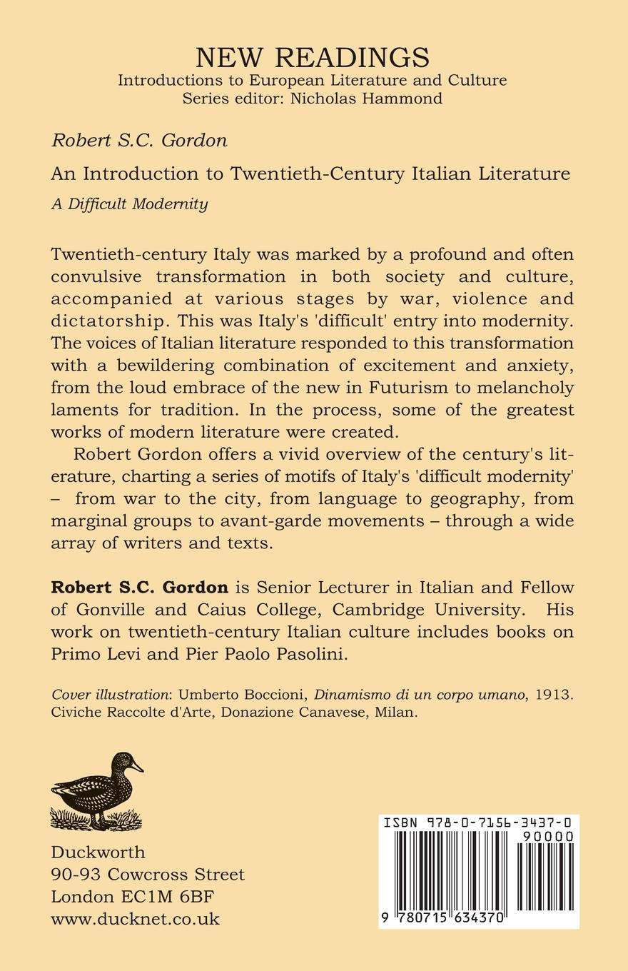Rückseitencover An Introduction to Twentieth-Century Italian Literature