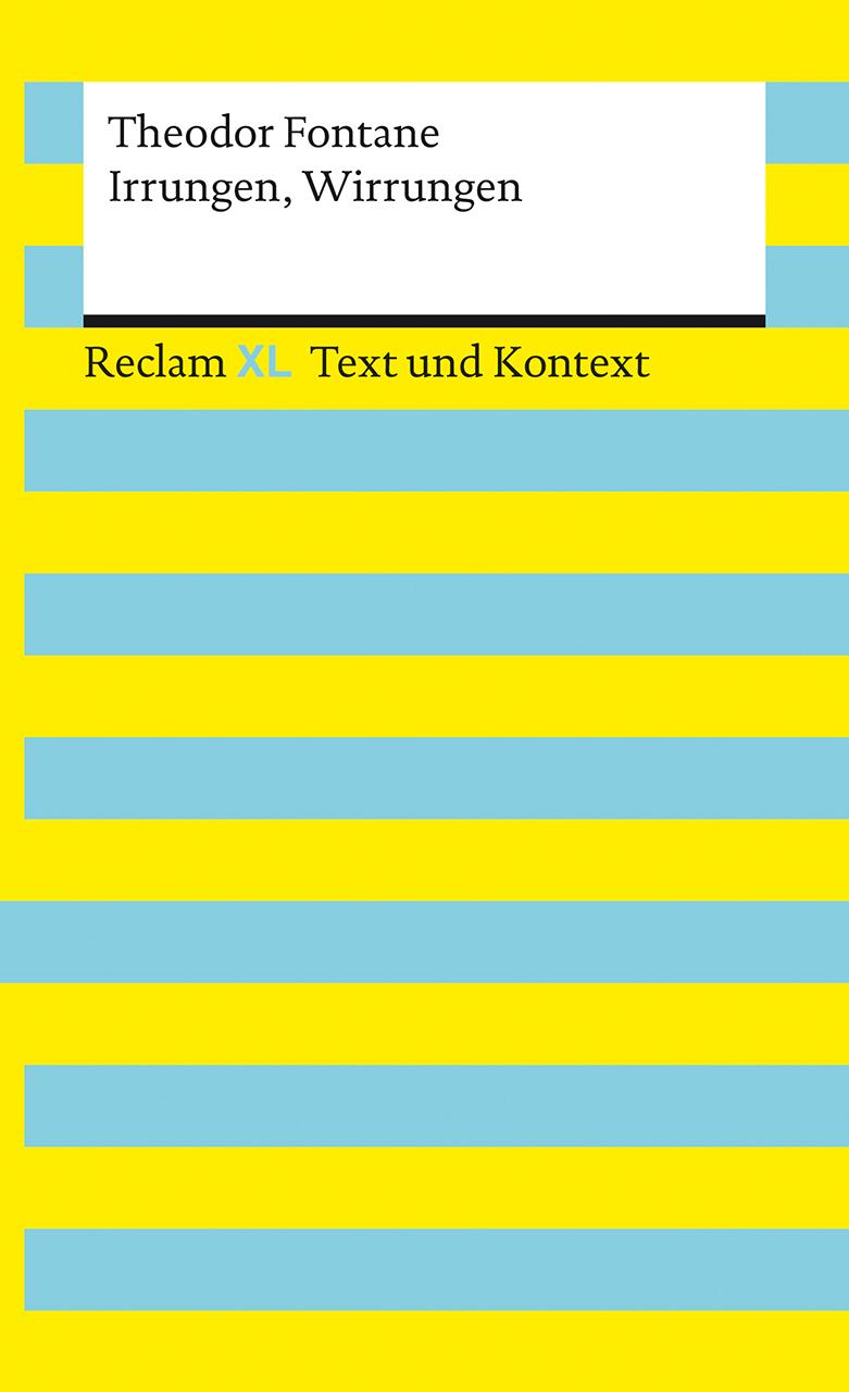 Vorderes Coverbild Irrungen, Wirrungen. Textausgabe mit Kommentar und Materialien