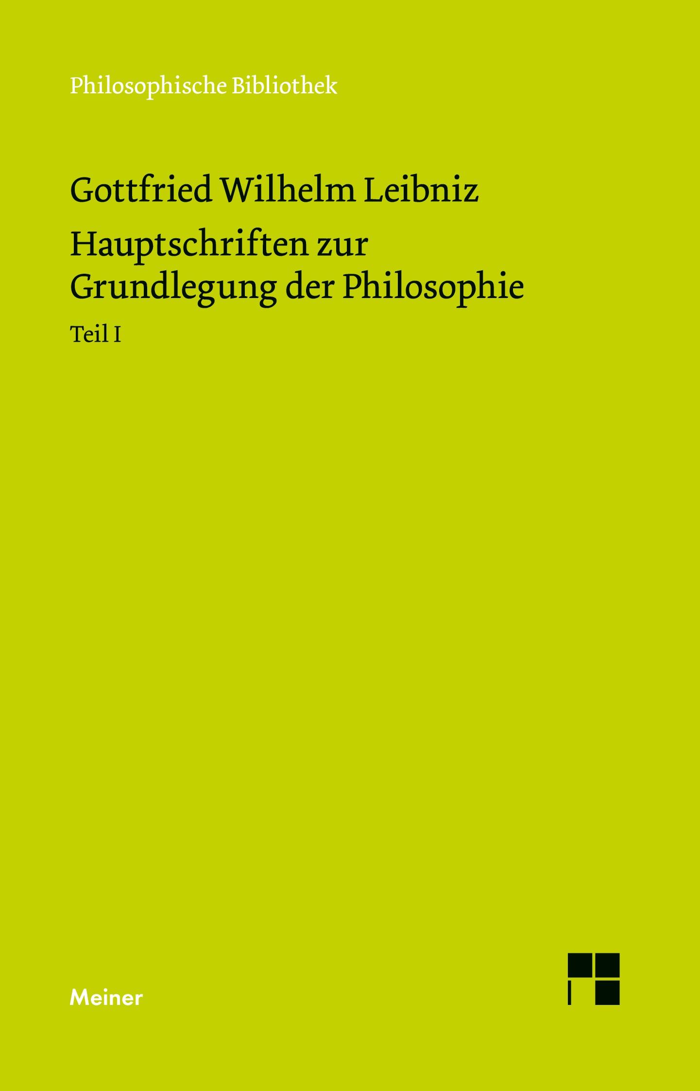 Vorderes Coverbild Hauptschriften zur Grundlegung der Philosophie I