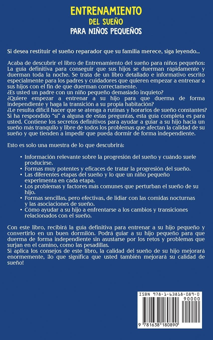 Rückseitencover Entrenamiento del sueño para niños pequeños