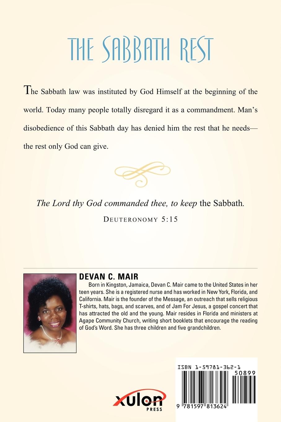 Rückseitencover The Sabbath Rest