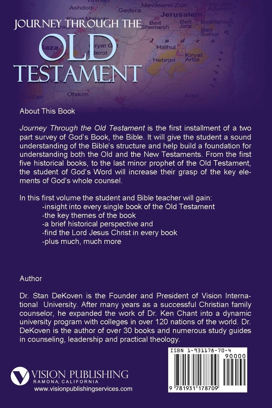 Rückseitencover Journey Through The Old Testament