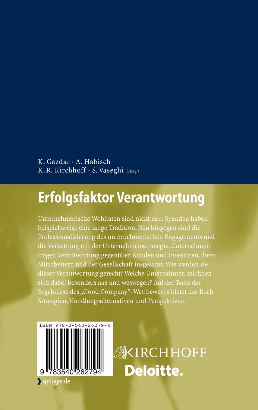 Rückseitencover Erfolgsfaktor Verantwortung