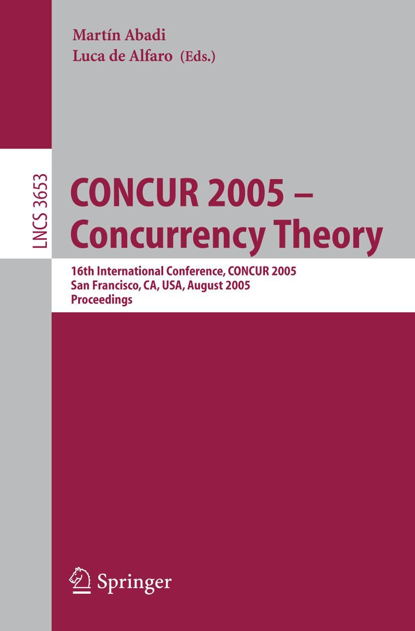Vorderes Coverbild CONCUR 2005 - Concurrency Theory