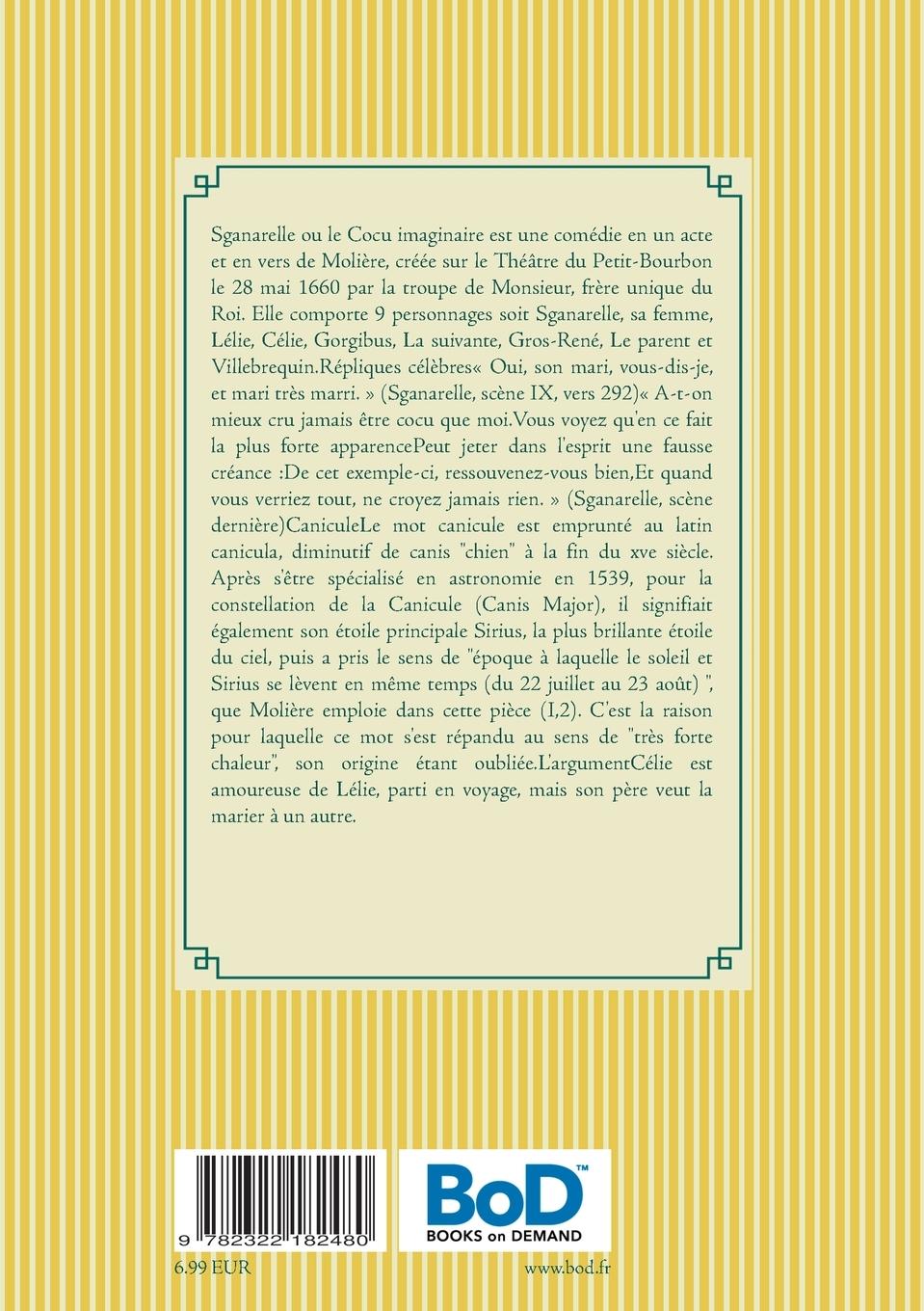 Rückseitencover Sganarelle ou le Cocu imaginaire