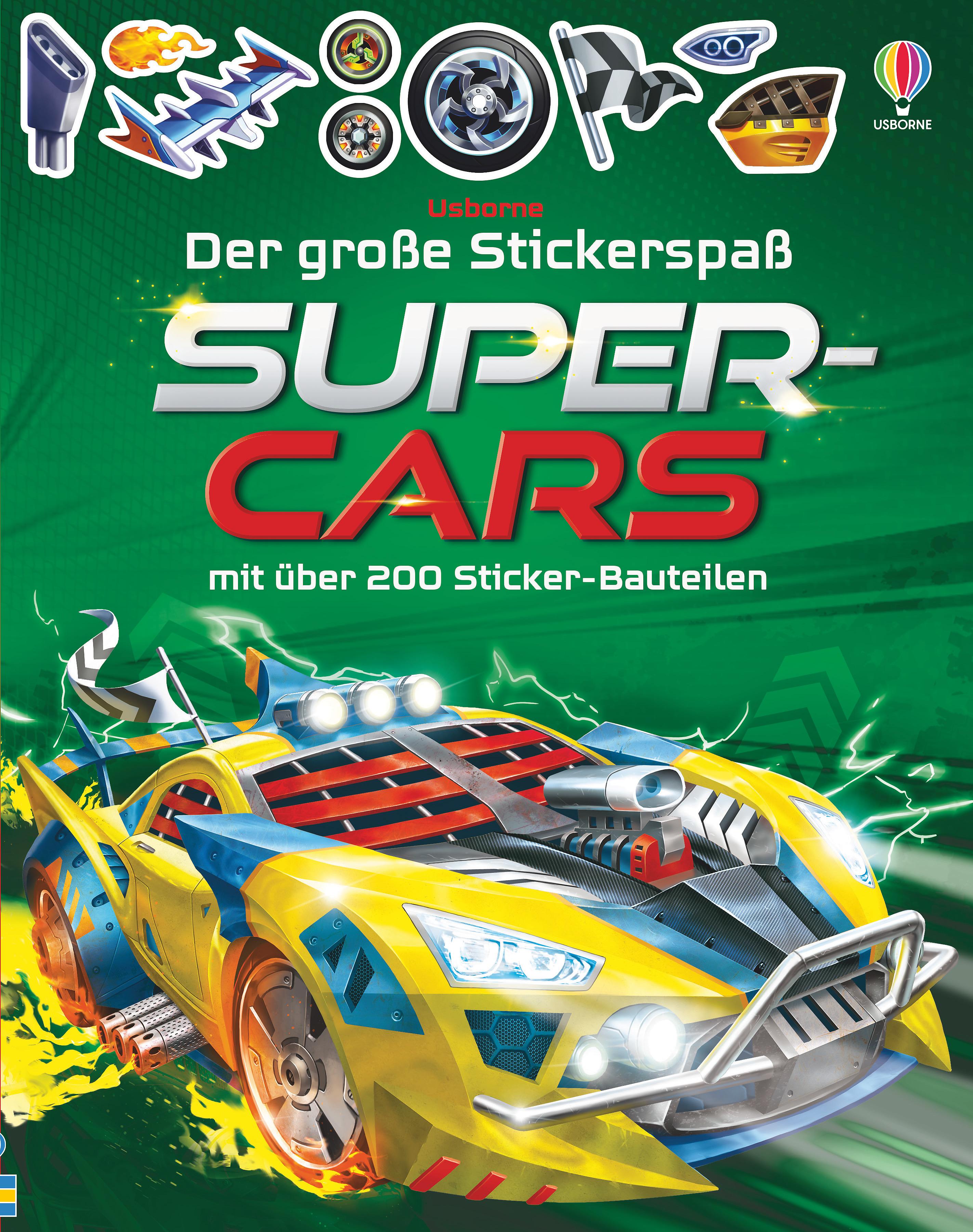 Vorderes Coverbild Der große Stickerspaß: Supercars