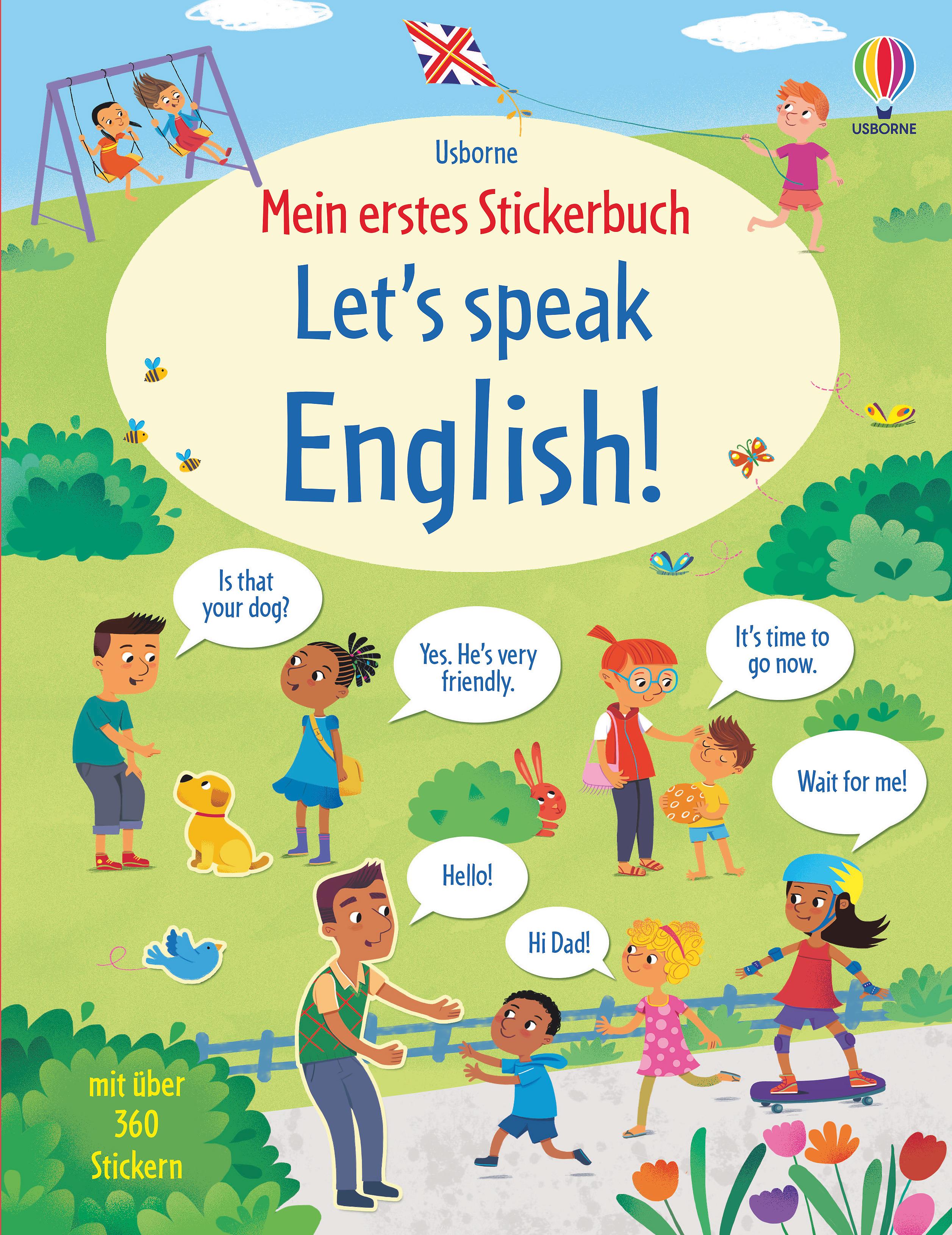 Vorderes Coverbild Mein erstes Stickerbuch: Let's speak English!