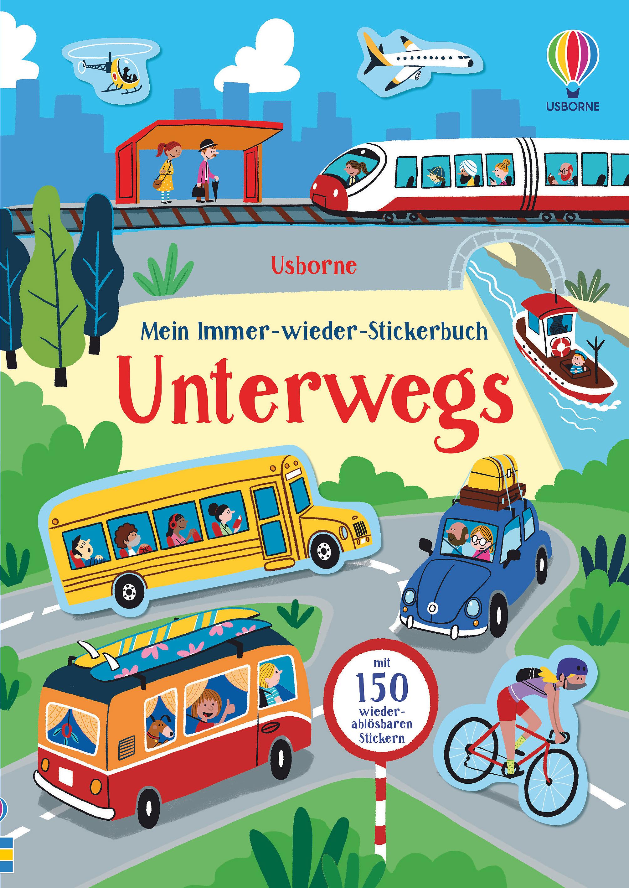 Vorderes Coverbild Mein Immer-wieder-Stickerbuch: Unterwegs
