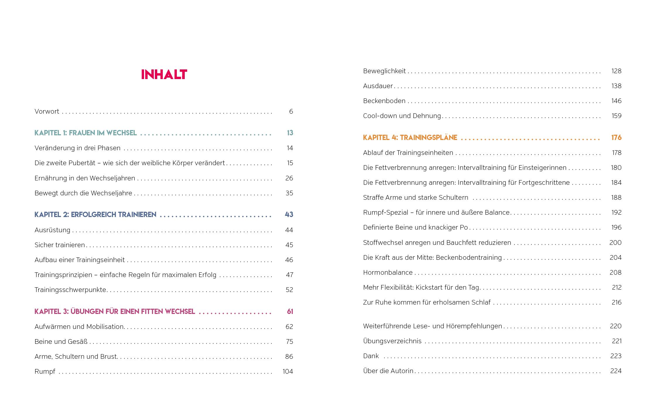 Beispielinhalt (Bild) Schlank und fit durch die Wechseljahre