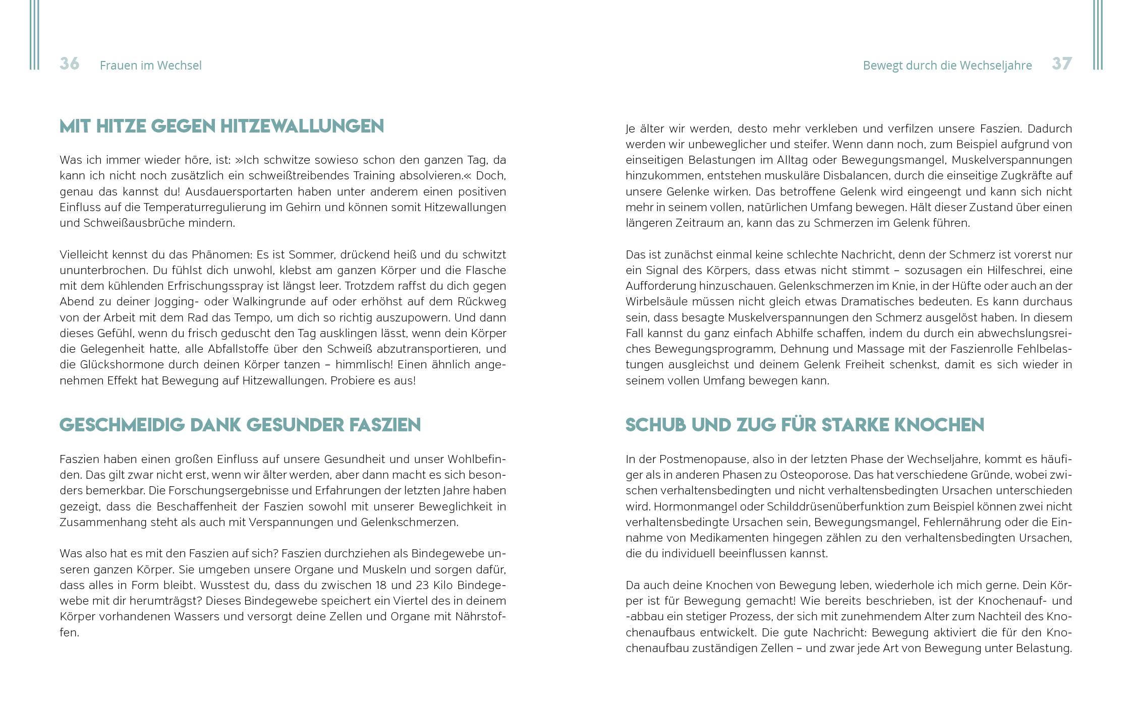 Beispielinhalt (Bild) Schlank und fit durch die Wechseljahre