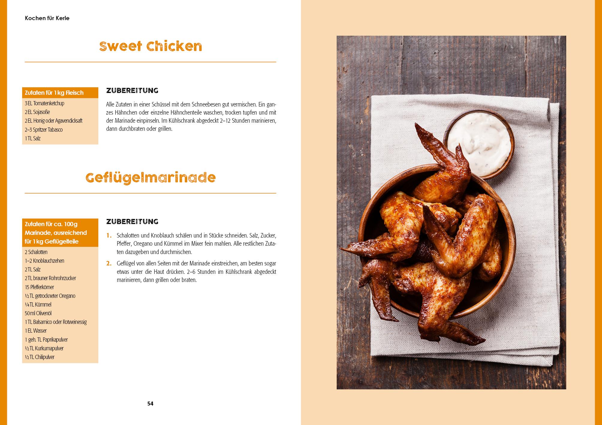 Beispielinhalt (Bild) Kochen für Kerle