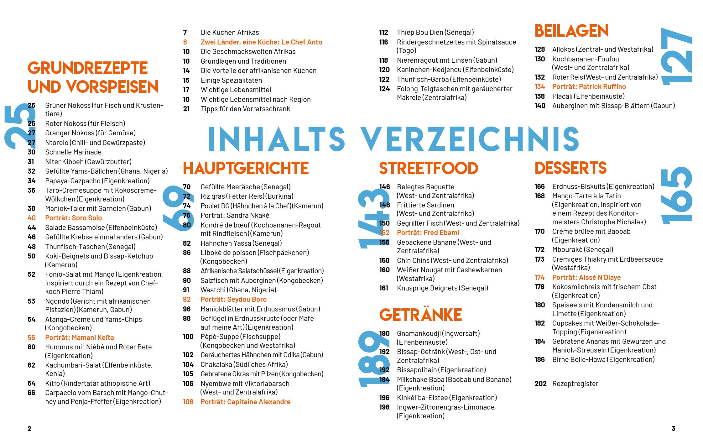 Beispielinhalt (Bild) Afrika - Das Kochbuch